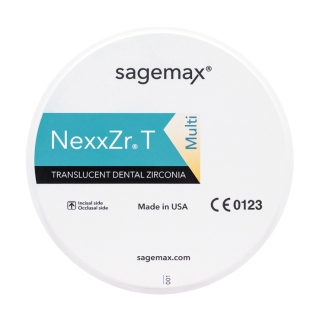 Sagemax Zirkon transluzent Multi | NexxZr T Multi ZZ | Z-95 C2 16 mm