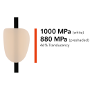 Sagemax Zirkon hochtransluzent | NexxZr+ Normal | W-98 A3,5 16 mm