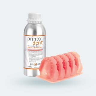 pro3dure printodent&reg; GR-14.2 denture HI | Orange-Pink
