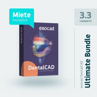 exocad DentalCAD | Ultimate Bundle | RMS-Lizenz | Monatsmiete