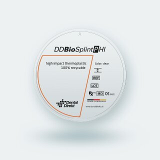 Dental Direkt DD Bio Splint P HI | PMMA klar 15 mm